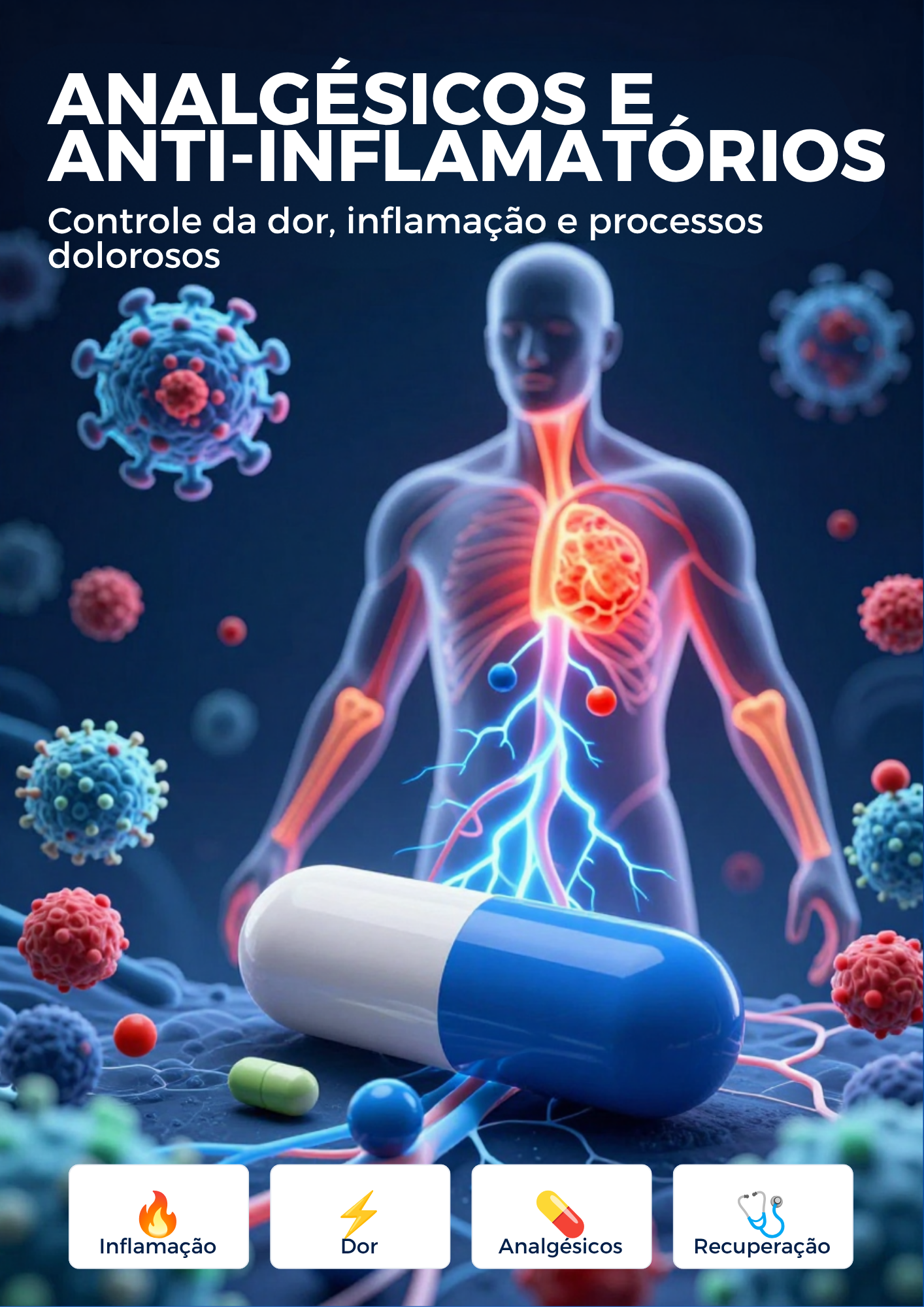 Página do medicamento Diclofenaco com mecanismo COX ilustrado